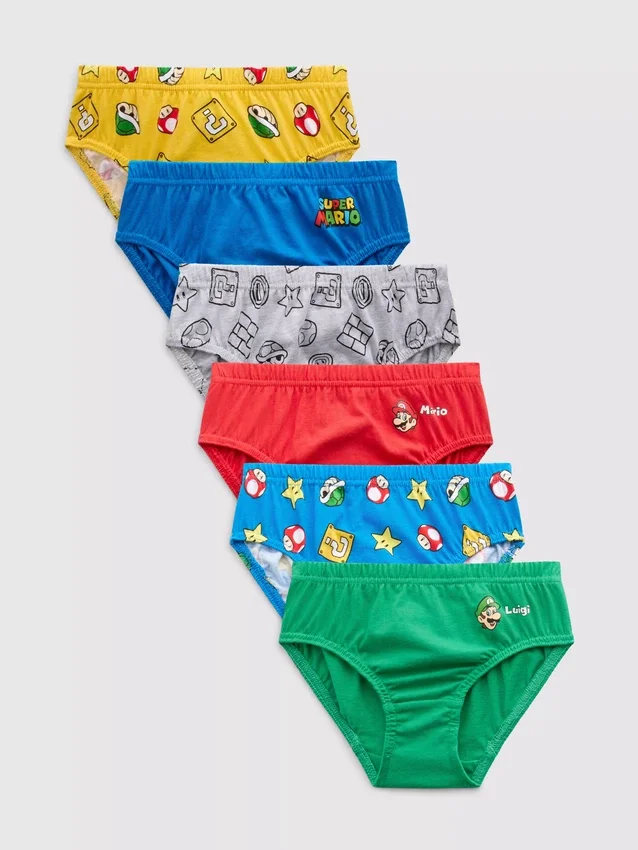 1,5–10 Jahre | 6er-Pack Super-Mario-Slips