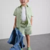 1,5–12 Jahre | Stacey-Solomon-Set aus Gingham-Hemd und Shorts