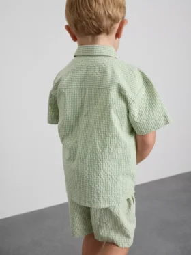1,5–12 Jahre | Stacey-Solomon-Set aus Gingham-Hemd und Shorts