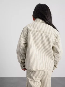 1,5–12 Jahre | The Edit Baumwoll-Shacket aus Nadelstreifen-Denim