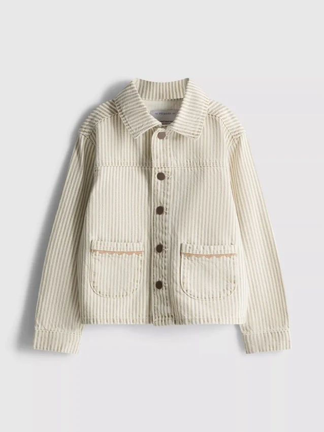 1,5–12 Jahre | The Edit Baumwoll-Shacket aus Nadelstreifen-Denim