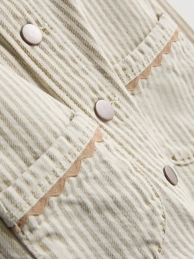 1,5–12 Jahre | The Edit Baumwoll-Shacket aus Nadelstreifen-Denim