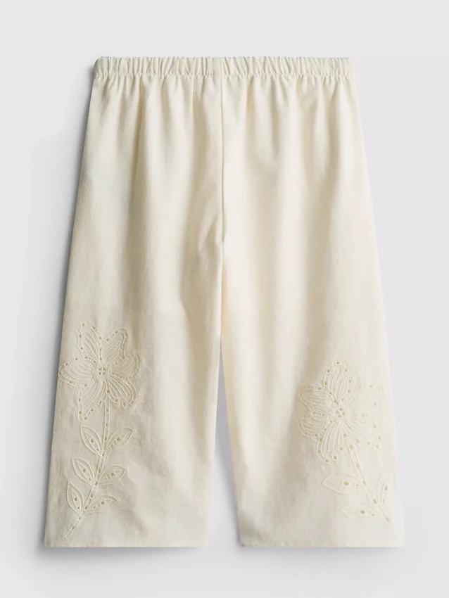 1,5–12 Jahre | The Edit – bestickte Hose aus Leinenmischung