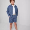 1,5–12 Jahre | «The Edit» Chino-Shorts aus Leinenmischung mit Gürtel