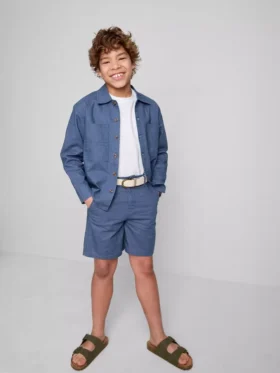 1,5–12 Jahre | «The Edit» Chino-Shorts aus Leinenmischung mit Gürtel