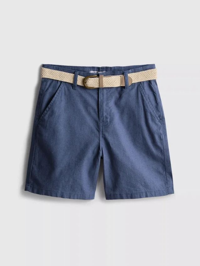 1,5–12 Jahre | «The Edit» Chino-Shorts aus Leinenmischung mit Gürtel