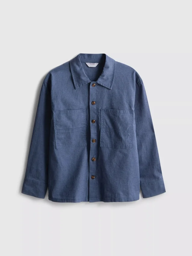 1,5–12 Jahre | The Edit Overshirt aus Leinenmischung
