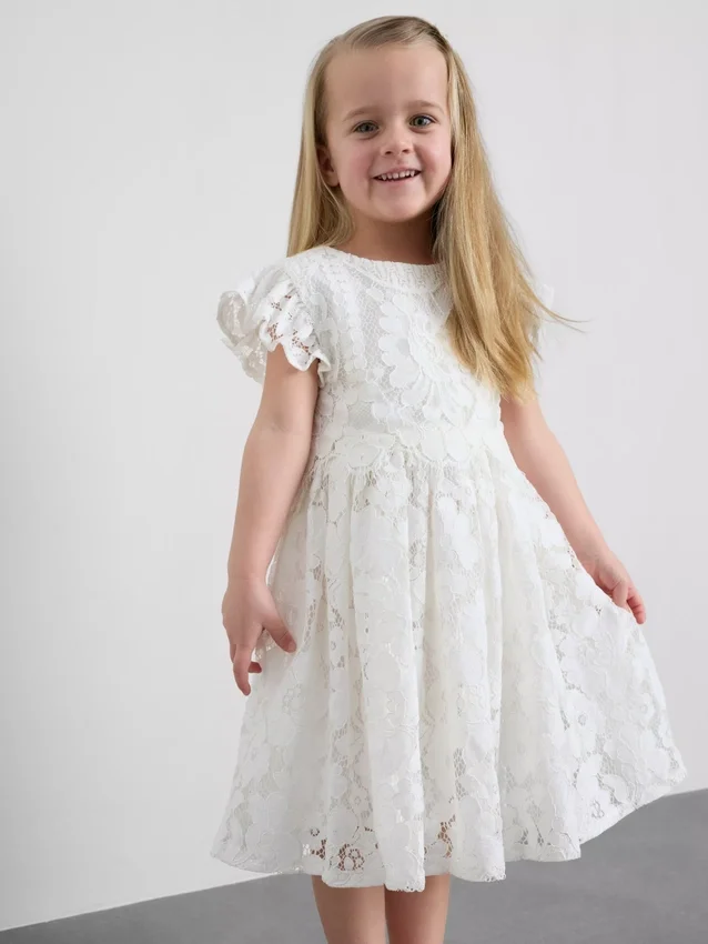 1,5–12 Jahre | The Edit Smock-Kleid mit Spitze
