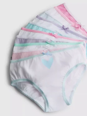 1,5–15 Jahre | 10er-Pack Unterhosen mit Herzmotiv