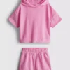 1,5–7 Jahre | Set aus Frottee-Hoodie und Shorts