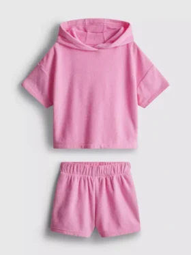 1,5–7 Jahre | Set aus Frottee-Hoodie und Shorts