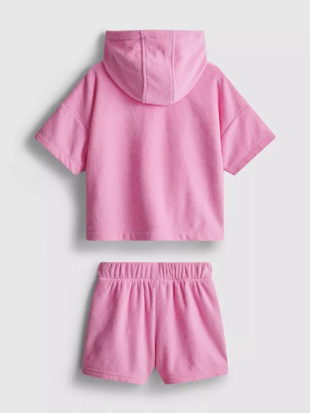 1,5–7 Jahre | Set aus Frottee-Hoodie und Shorts