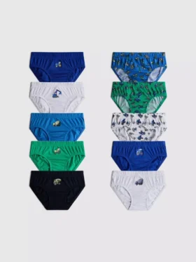 1,5–8 Jahre | 10er-Pack Unterhosen mit Digger-Motiv