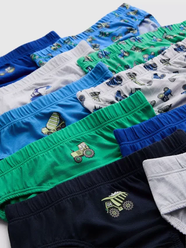 1,5–8 Jahre | 10er-Pack Unterhosen mit Digger-Motiv