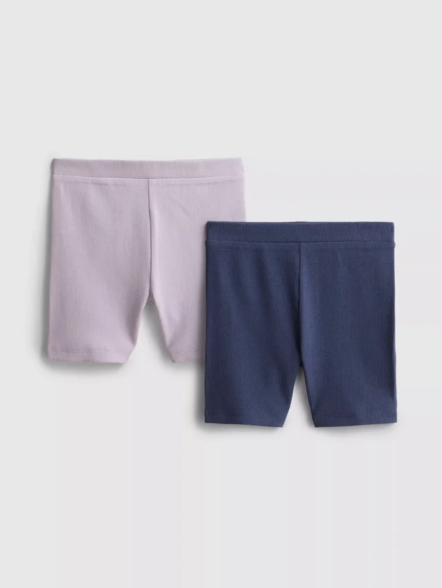 1,5–8 Jahre | 2er-Pack gerippte Veloshorts