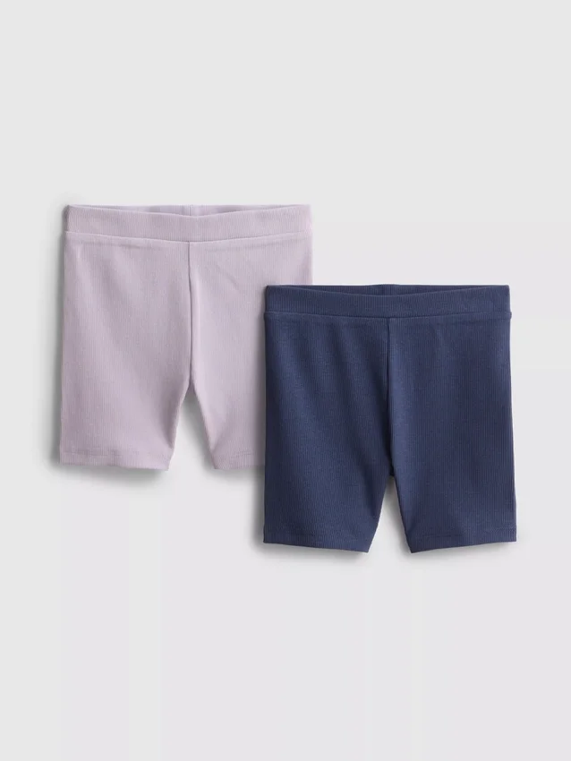 1,5–8 Jahre | 2er-Pack gerippte Veloshorts