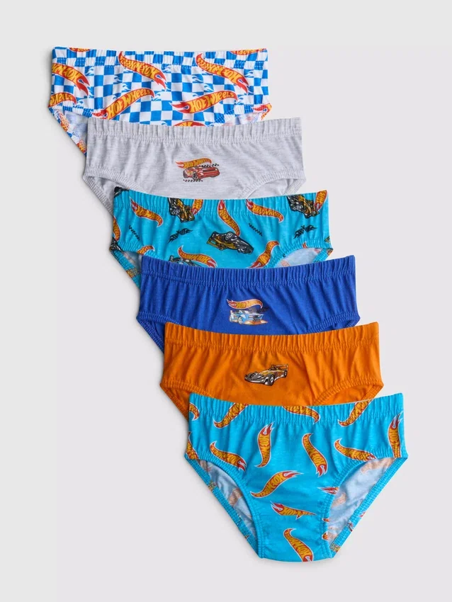 1,5–8 Jahre | 6er-Pack Hot-Wheels-Unterhosen