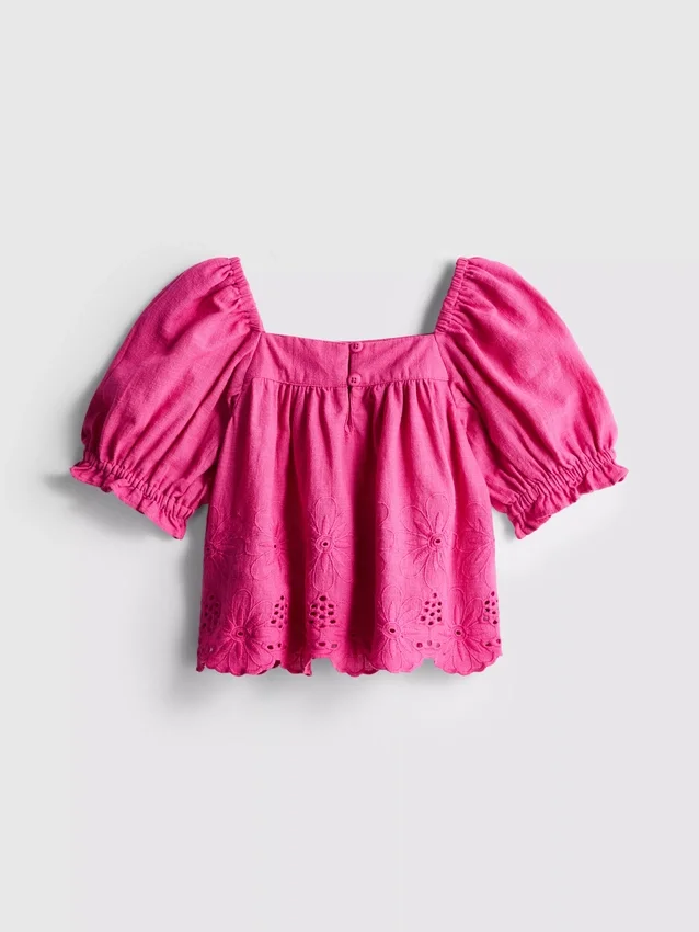 1,5–8 Jahre | Bluse mit Blumenstickerei