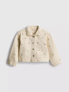 1,5–8 Jahre | Denimjacke mit Blumenstickerei