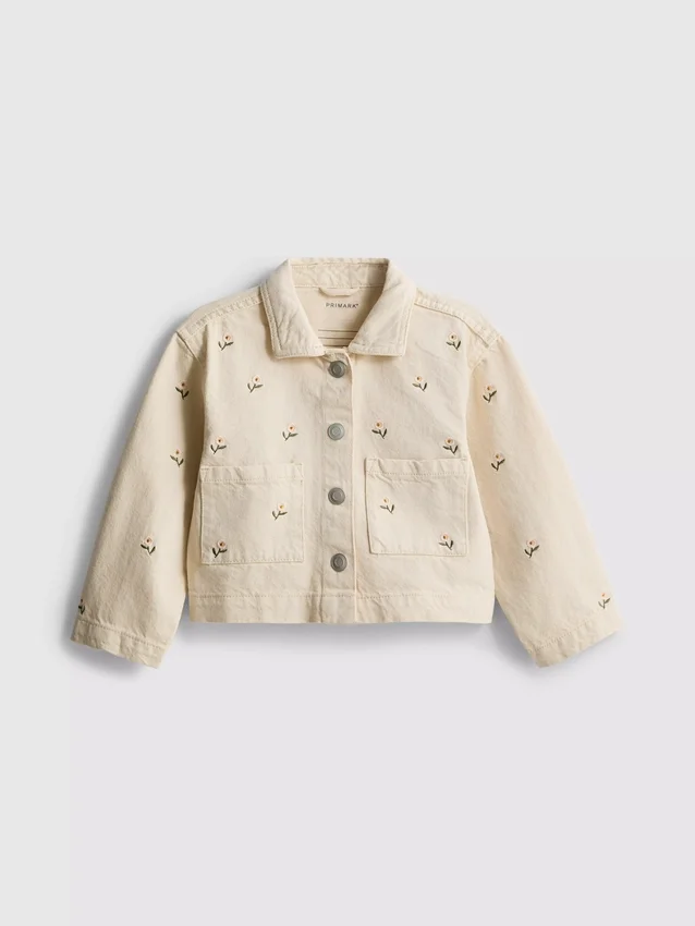 1,5–8 Jahre | Denimjacke mit Blumenstickerei