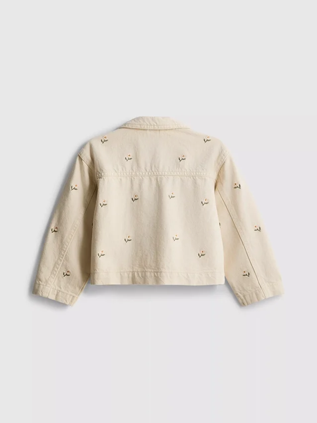 1,5–8 Jahre | Denimjacke mit Blumenstickerei