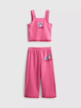 1,5–8 Jahre | Disney-Set aus Oberteil und Hose mit Stitch-Ric-Rac-Muster