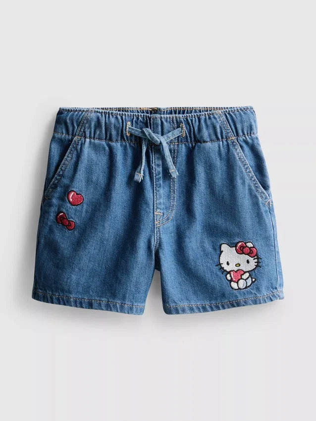 1,5–8 Jahre | Hello Kitty-Jeans-Shorts
