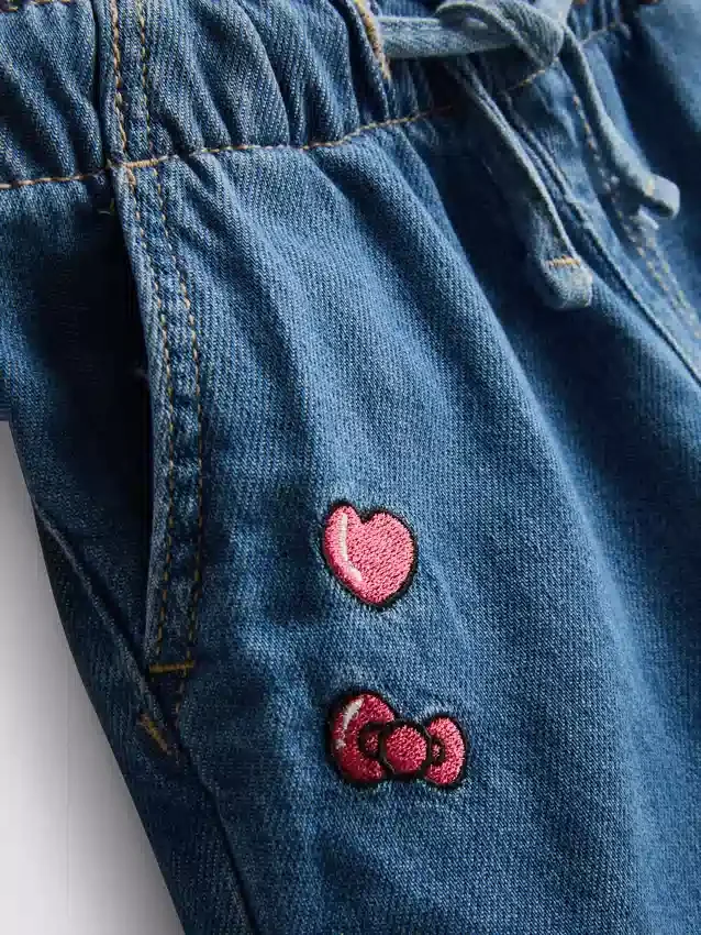 1,5–8 Jahre | Hello Kitty-Jeans-Shorts