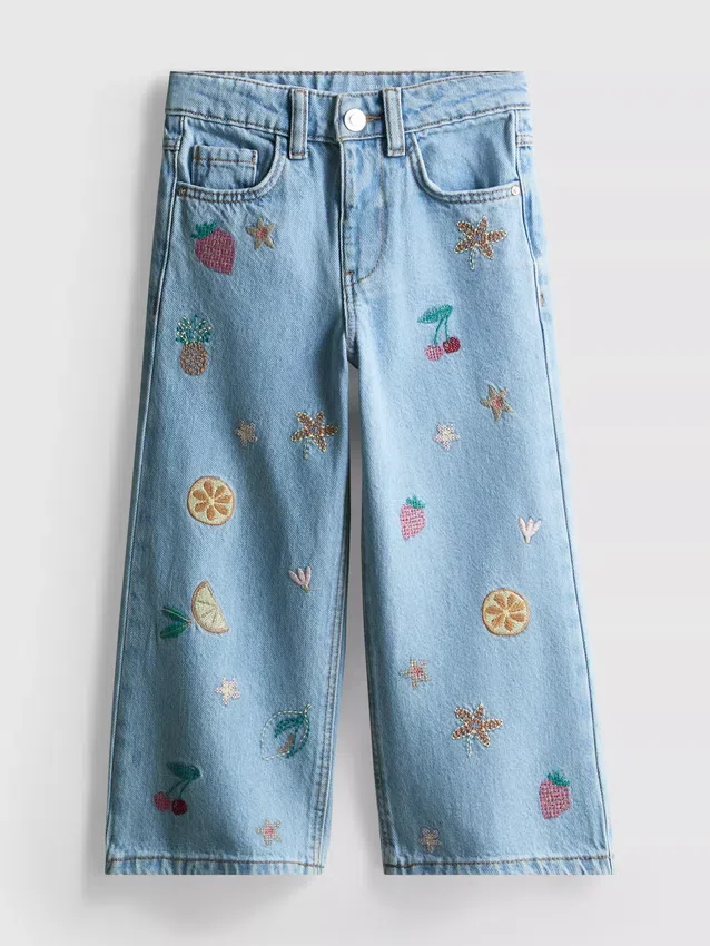 1,5–8 Jahre | Jeans mit Obststickerei