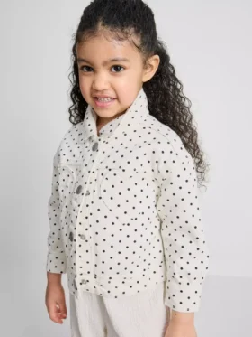 1,5–8 Jahre | Jeansjacke mit Polka-Dots