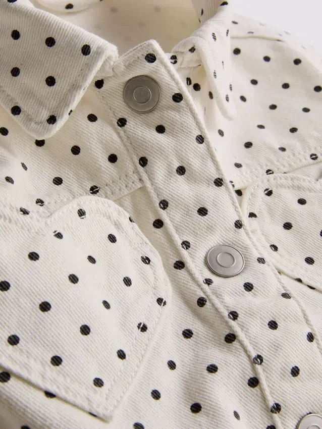 1,5–8 Jahre | Jeansjacke mit Polka-Dots