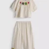 1,5–8 Jahre | Set aus gehäkelter Bluse und Hose