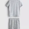 1,5–8 Jahre | Set aus gestreiftem Strickhemd und Shorts