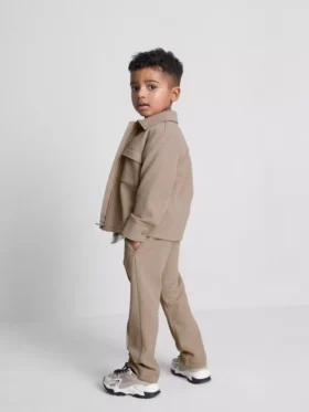 1,5–8 Jahre | Set aus Jacquard-Jacke mit Reissverschluss und Jogginghose