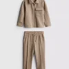 1,5–8 Jahre | Set aus Jacquard-Jacke mit Reissverschluss und Jogginghose
