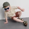 1,5–8 Jahre | Set aus Slub-Baumwoll-Hemd und Shorts