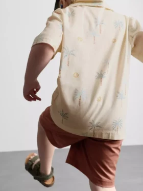 1,5–8 Jahre | Set aus Slub-Baumwoll-Hemd und Shorts