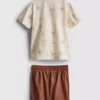 1,5–8 Jahre | Set aus Slub-Baumwoll-Hemd und Shorts