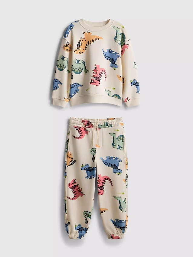 1,5–8 Jahre | Set aus Sweatshirt und Jogginghose mit Dinosaurier-Motiv