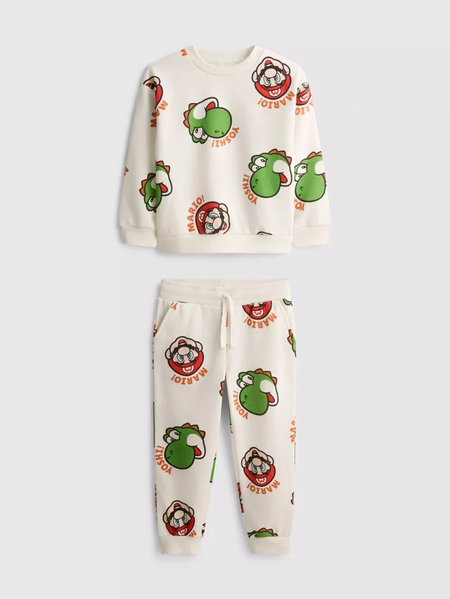 1,5–8 Jahre | Super-Mario-World-Set aus Sweatshirt und Jogginghose