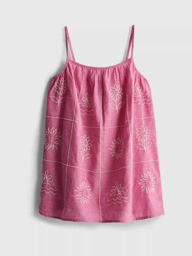 1,5–9 Jahre | Besticktes Chambray-Cami-Kleid