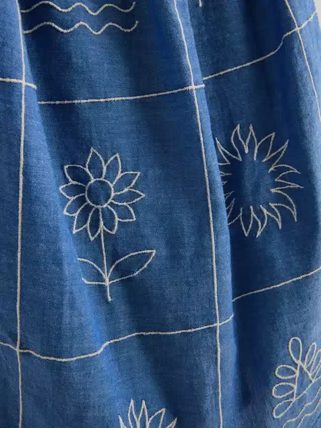 1,5–9 Jahre | Besticktes Chambray-Cami-Kleid