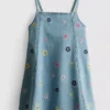 1,5–9 Jahre | besticktes Jeans-Kleid