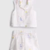 1,5–9 Jahre | Besticktes Set aus ärmellosem Hemd und Shorts