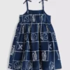 1,5–9 Jahre | Besticktes Smock-Kleid mit Spaghettiträgern