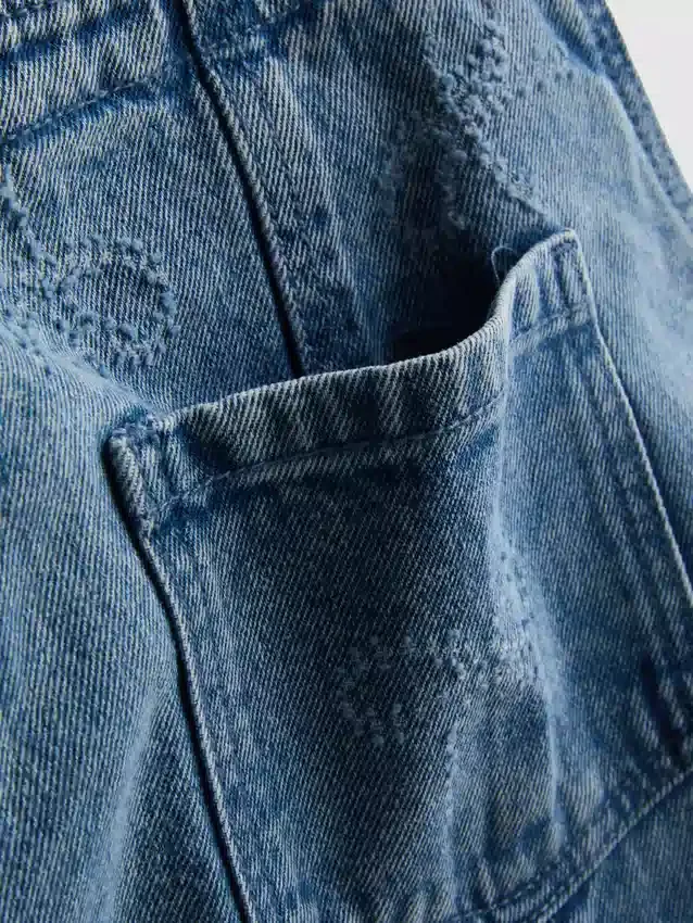 1,5–9 Jahre | Denim-Latzhose mit Schleife