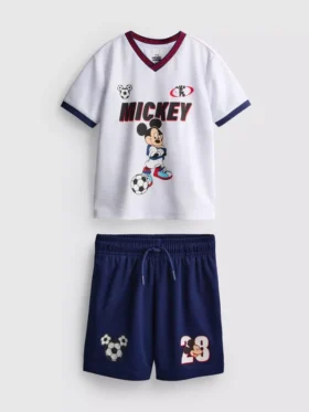 1,5–9 Jahre | Disney-Set aus T-Shirt und Shorts mit Minnie-Maus-Fussball-Motiv