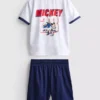 1,5–9 Jahre | Disney-Set aus T-Shirt und Shorts mit Minnie-Maus-Fussball-Motiv