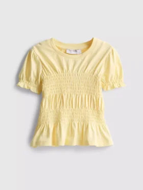 1,5–9 Jahre | gerafftes Peplum-Oberteil