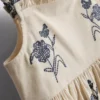1,5–9 Jahre | Gerafftes Stufenkleid mit Blumenmuster